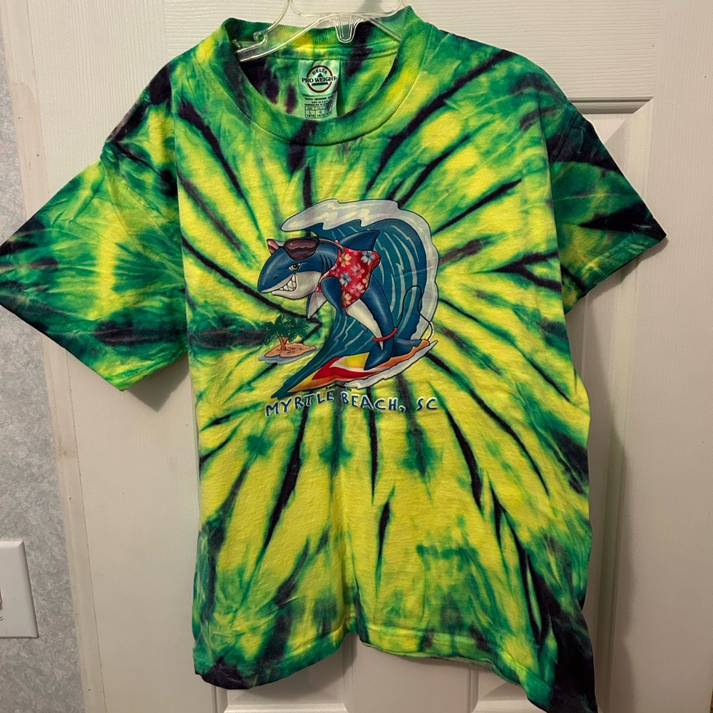Two Myrtle Beach T-shirts boys size large 14/16 tie dye